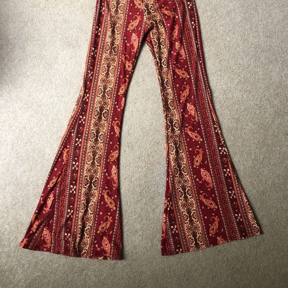 Windsor Patterned Stretchy Flare Pants